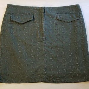 J. Crew Eyelet Mini Skirt